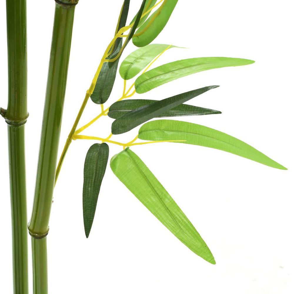 vidaXL Artificial Bamboo Plant with Pot 59" Green, 245942
