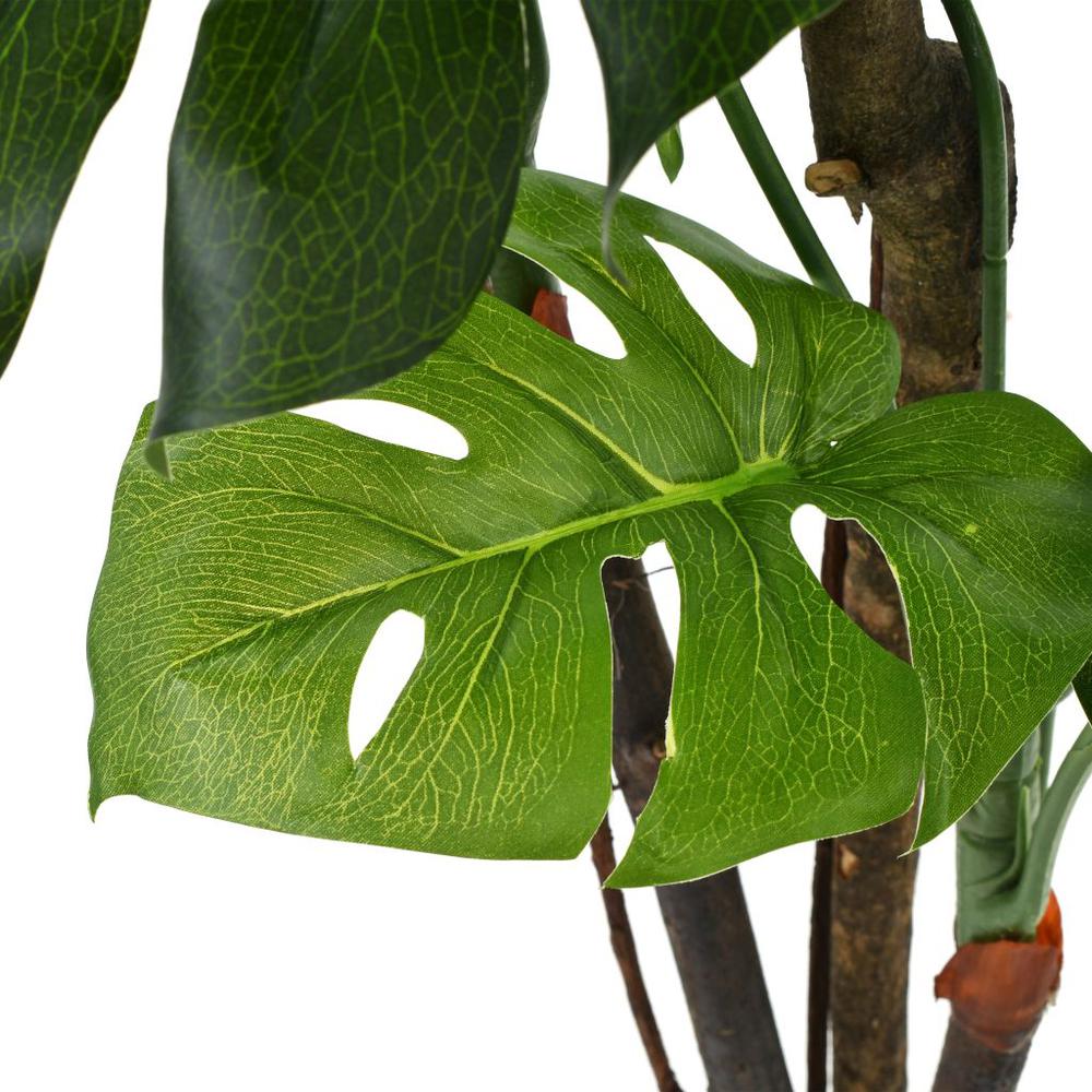 vidaXL Artificial Monstera Plant with Pot 67" Green, 245945