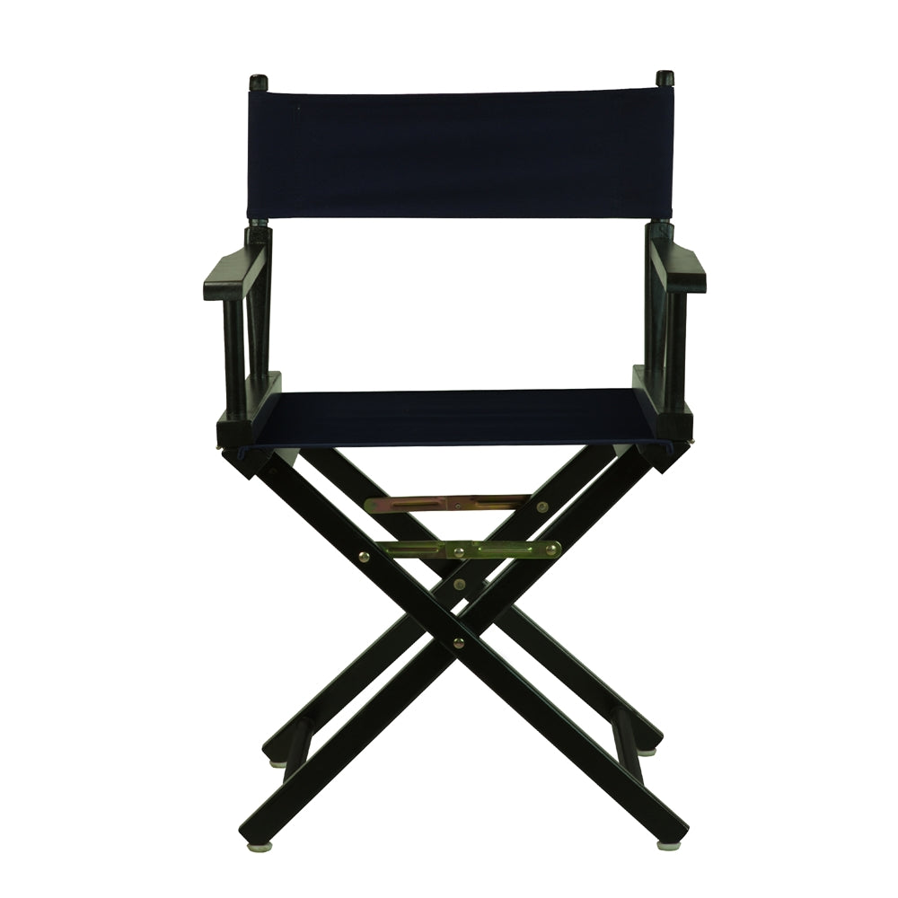 18 Director's Chair Black Frame-Navy Blue Canvas