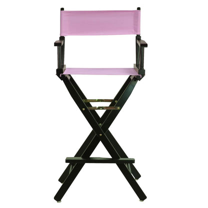 30 Director's Chair Black Frame-Pink Canvas