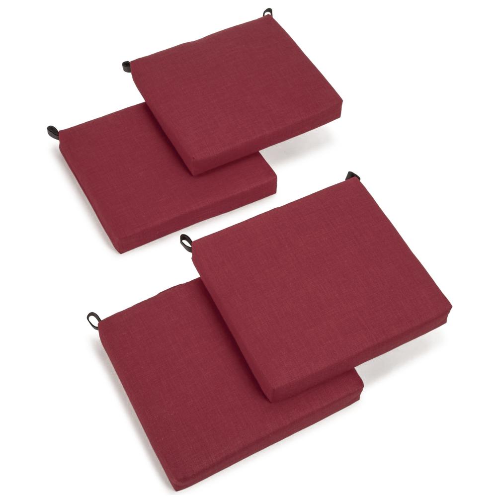 20-inch by 19-inch Spun Polyester Chair Cushion (Set of Four)