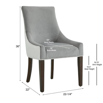 Jolie Upholstered Dining Chair -Smoke