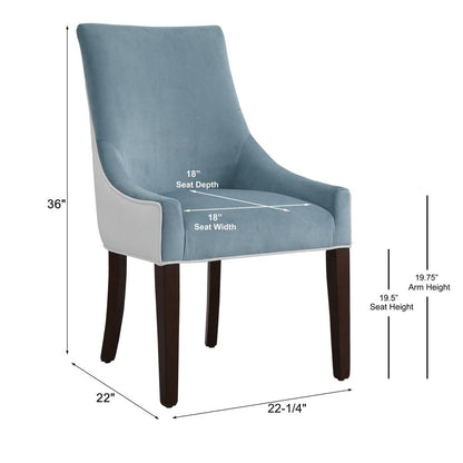 Jolie Upholstered Dining Chair -Seafoam