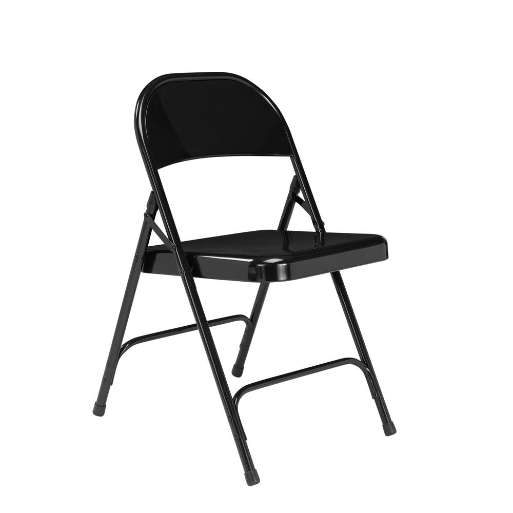 NPS® 50 Series All-Steel Folding Chair |  Black (Pack of 4)