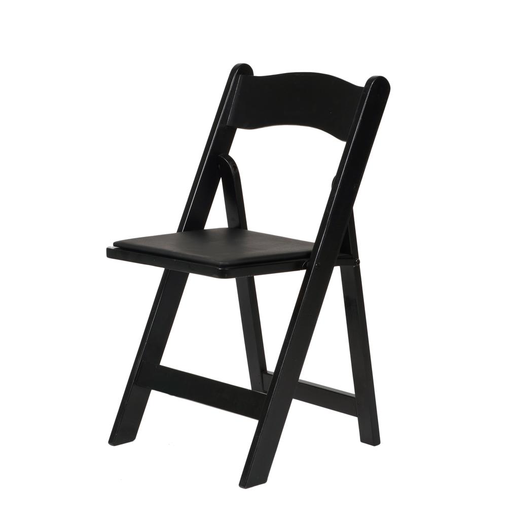 Commerical Seating Products American Padded Folding Chairs in Black