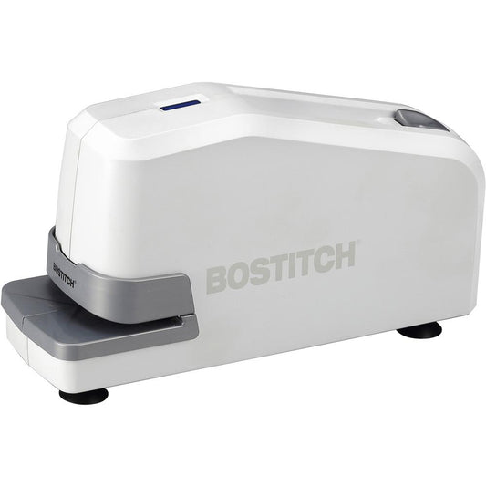 Bostitch Impulse 25 Electric Stapler - 25 Sheets Capacity - 210 Staple Capacity - Full Strip - 1/4" Staple Size - 1 Each - White